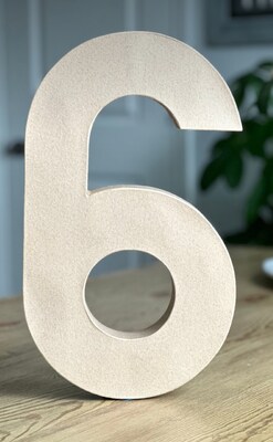 Paper Mache Letters Numbers 4-16 Inch A to Z Paper Mache Numbers DIY Letters Cardboard Letter Birthday Party Sorority Bridal Shower Wed - image5